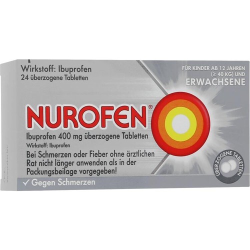 Nurofen Ibuprofen 400 mg überzogene Tabletten 24 Stück