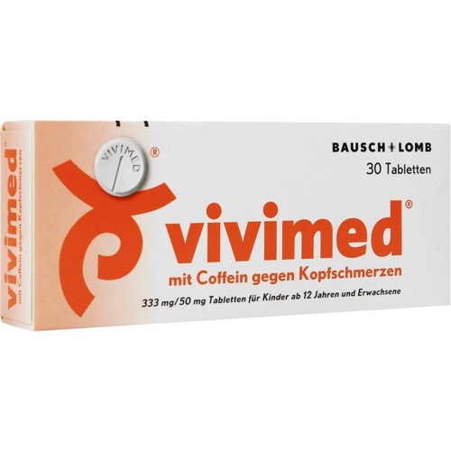 Vivimed mit Coffein gegen Kopfschmerzen 30 Stück