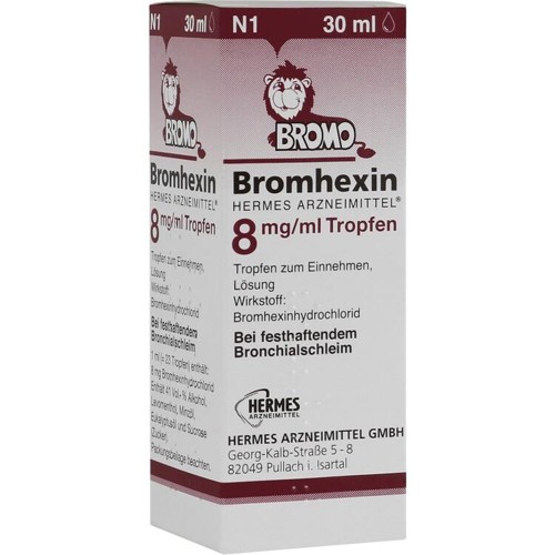Bromhexin Hermes Arzneimittel 8mg/ml Tropfen 30 Milliliter