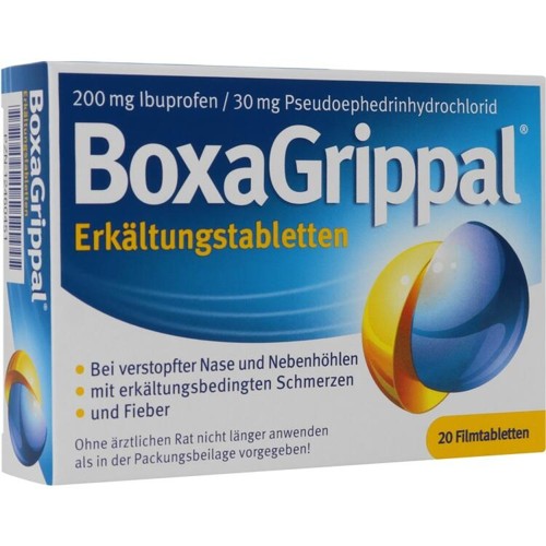 BoxaGrippal Erkältungstabletten 200mg/30mg FTA 20 Stück