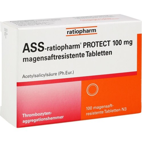 ASS -ratiopharm PROTECT 100 mg magensaftres. Tabl. 100 Stück