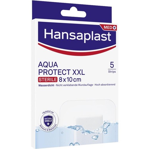 Hansaplast Wundverband Steril Aqua Protect 8x10cm 5 Stück