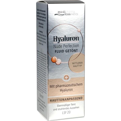 Hyaluron Nude Perfection Fluid getönt mittl HT L20 50 Milliliter
