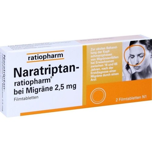 Naratriptan-ratiopharm bei Migräne 2 Stück