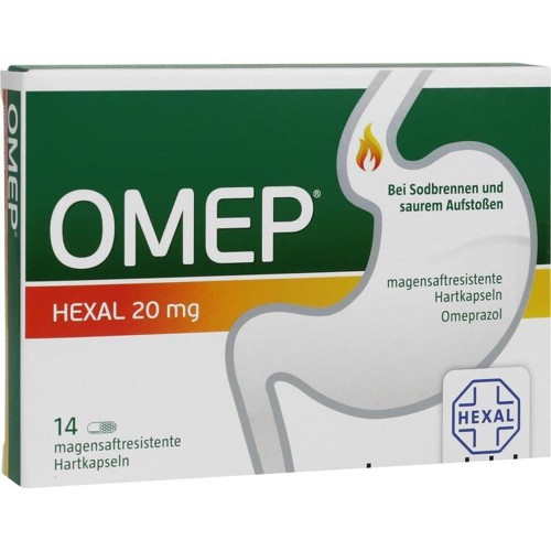 OMEP HEXAL 20mg magensaftresistente Hartkapseln 14 Stück