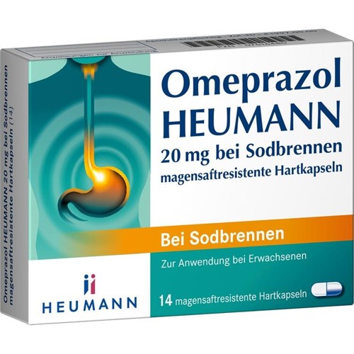 Omeprazol Heumann 20mg b Sodbr.magensaftr.Hartk. 14 Stück