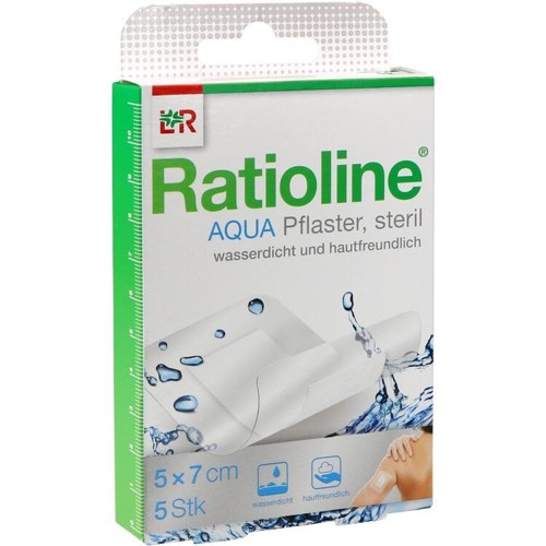 Ratioline aqua Duschpflaster plus 5x7cm steril 5 Stück