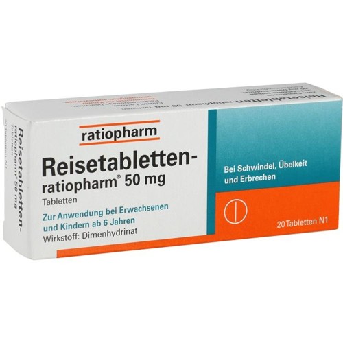 REISETABLETTEN-RATIOPHARM 20 Stück