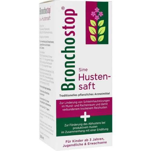 Bronchostop Sine Hustensaft 200 Milliliter