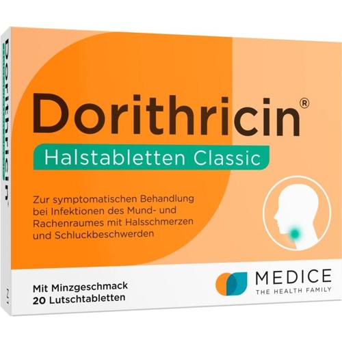 DORITHRICIN HALSTABLETTEN Classic 20 Stück