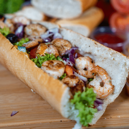 Baguette Garnelen