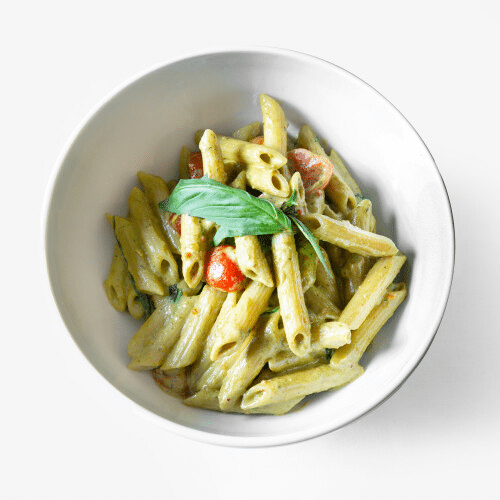 Grünes Pesto Pasta (vegetarisch)