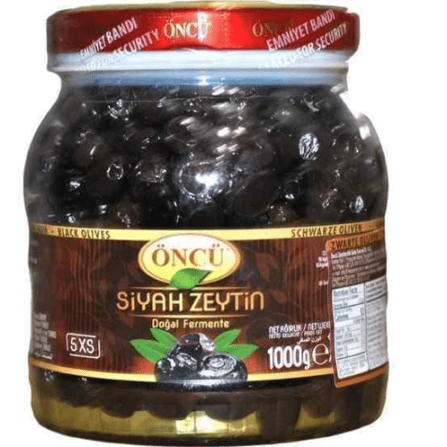 Öncü Natürliche schwarze Oliven 1000g