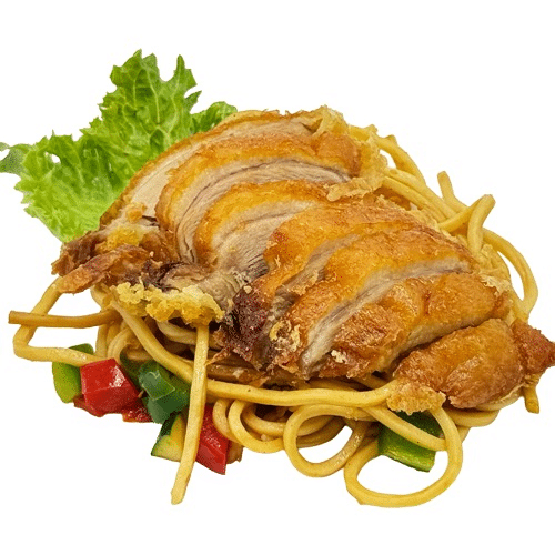 Gebratene Nudel mit Ente