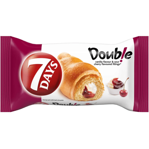 7 Days Double Croissant Kirsche & Vanille 60g