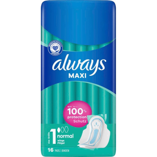 Always Maxi Binde Normal mit Flügeln (16.Stk)