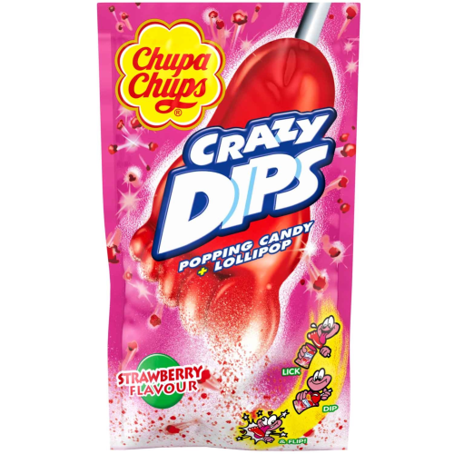 Chupa Chups Crazy Dips Erdbeere 14g