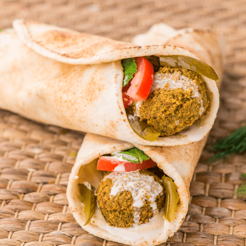 Falafel Arabischer Rollo