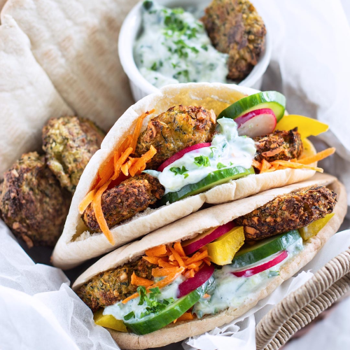 Falafel im Fladenbrot