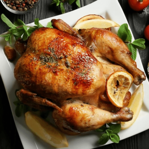 Gegrilltes Hähnchen (ganz)