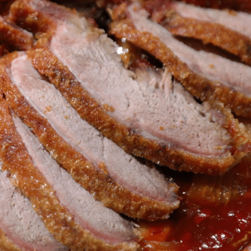 Ente mit Ananas in Süß-Sauer-