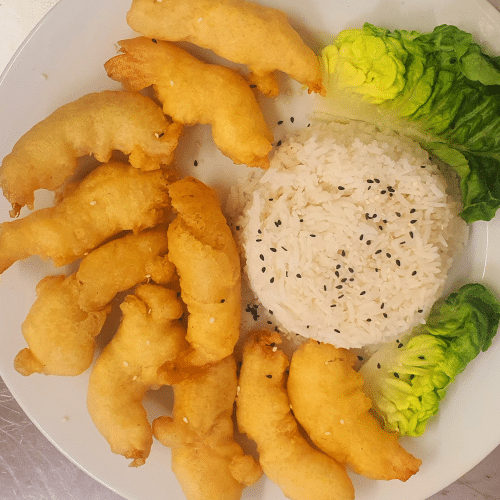 Garnelen Gebacken mit Ananas