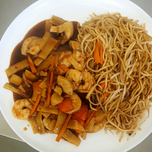 Garnelen Gebraten Szechuan-Art (scharf)