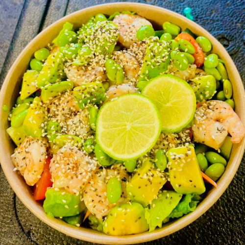 Japanische Scampi Salad
