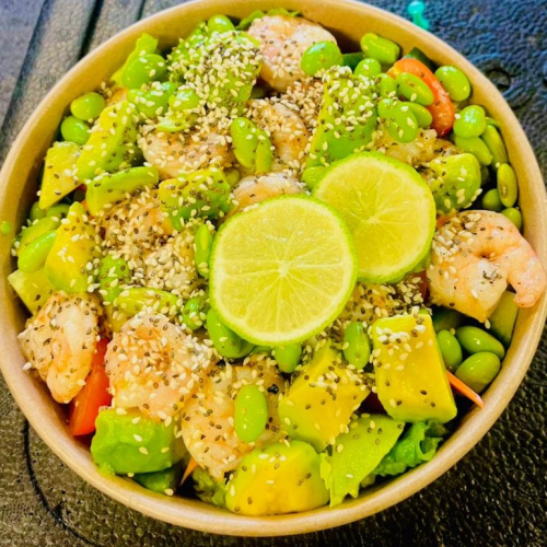 Japanischer Garnelen Bowl