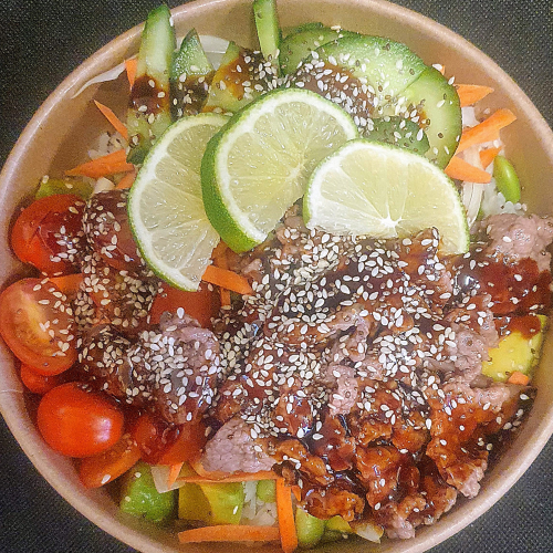 Japanischer Rindfleisch Bowl