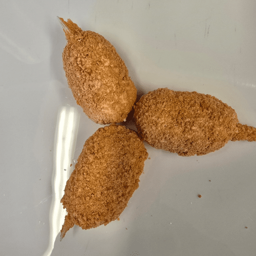 Panierte Krebspfoten surimi