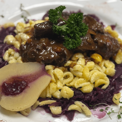 Hirsch-Edelgulasch