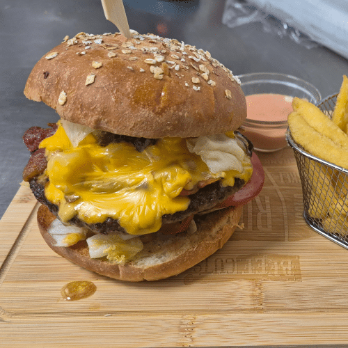 Unsere neu -Vip13-Burger-Line: Surf and Turf-Burger