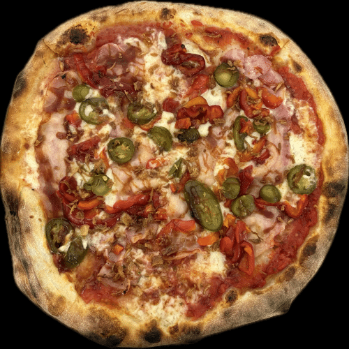 Pizza Jalapeño Jack (scharf)