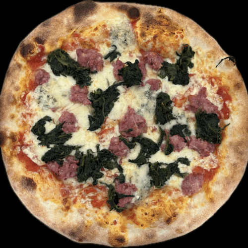 Pizza Spinaci & Salsiccia