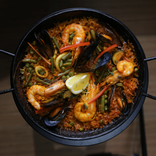 Paella con Mariscos