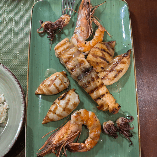 Fischplatte vom Grill