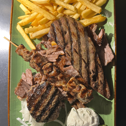 Grill Teller für 1 Person