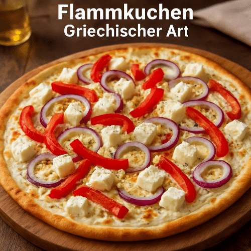 Flammkuchen Griechischer Art