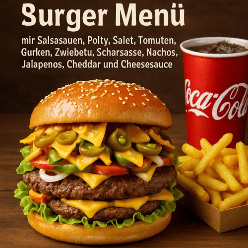 Scharfer Burger Menü