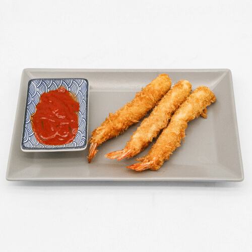 Gebackene Garnelen (3 Stück)