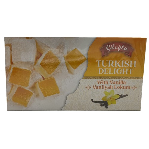 Ciloglu Turkish Delight mit Vanillegeschmack 400g