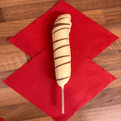 Bananen-Spieß Weiß 180g