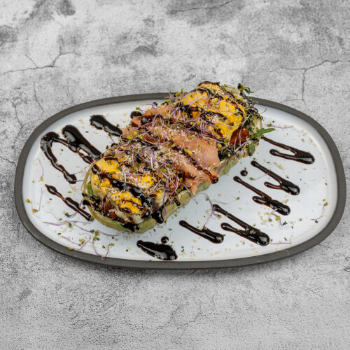 Waffel-Lachs-Omelette