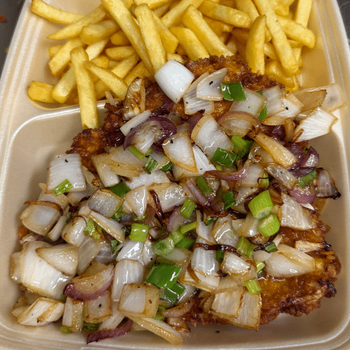 Zwiebel Schnitzel