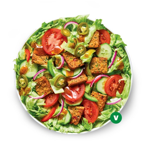 Spicy Vegan Patty Salad