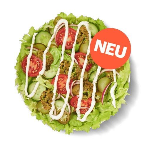 Smashed Falafel Salad