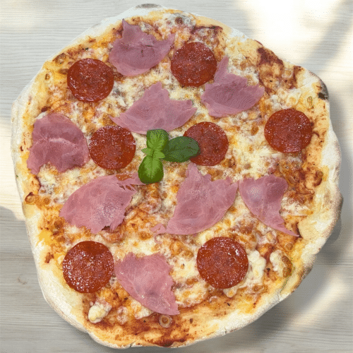 Pizza Schinken-Salami (halal)