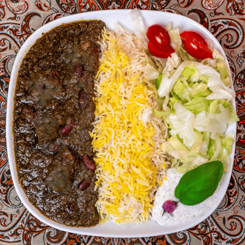 Ghormeh Sabsi (mit Salat)