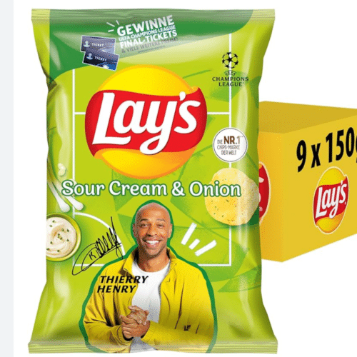 Lays  Sour Cream & Onion   150g